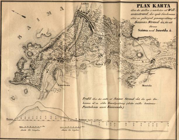 Saimaan kanava :: 1845 :: :: Historiakone :: Julkaisut :: Agricola - Suomen  historiaverkko