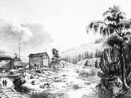 Louis Belangerin piiroksesta kaivertanut A. Cordier. Kuva julkaistiin 1802 sarjassa Voyage pittoresquede la Suede. Museovirasto 19143.