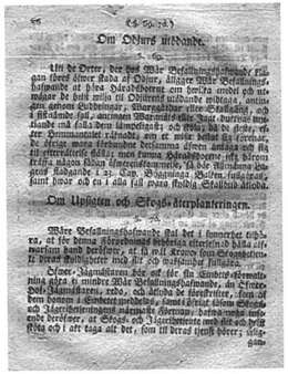 Förordning om Skogarne i Riket. 1.8.1805. 