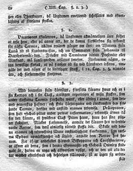 Förnyade nådiga Scholae-Ordning. 7.12.1807. Kansallisarkisto.