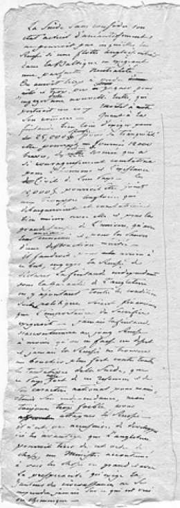 G.M. Armfeltin itsenäisyyssuunnitelma 1810. Armfeltin arkisto. Kansallisarkisto.