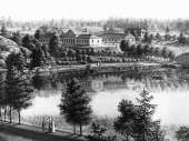 Monrepos, perustuu J.J. Mettenleiterin maalaukseen vuodelta 1796. Museovirasto 115719.
