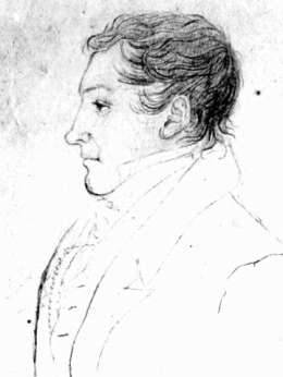 C.A. Gottlund, tuntemattoman piirros. Museovirasto 20839.