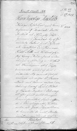 Privilegio Georg Nordensvanille perustaa Tervakosken paperitehdas 12.3.1818. Sen.tal.os. päätöstaltio 1818. Kansallisarkisto.