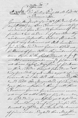 Jäljennös Turun läänin kuvernöörin L.G. von Haartmanin kirjeestä Turun Akatemian rehtorille 2.10.1821 koskien KKK:n kirjettä 26.9.1821, jossa päätetään Åbo Morgonbladetin lakkautuksesta. Päätäs perustuu valtiosihteeri Rehbinderin kirjeeseen 4.9.1821.