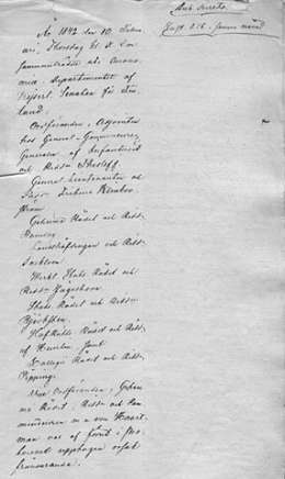 Sen.tal.os. salaisen istunnon pöytäkirja 10.2.1841 koskien L.G. von Haartmanin ehdottamaa tullitaksaa ym., sivu 1. Sen.tal.os. salainen asiakirja n:o 22. Kansallisarkisto.