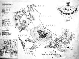 Hamina. C.W. Gyldenin kaavapiirros, joka valmistui 1841. Museovirasto.