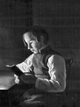 F. von Wright, Lukeva poika 1846. Kuva: Museovirasto.