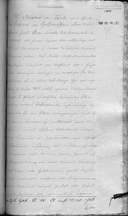 N.L. Arppen anomus perustaa masuuni Juvankoskeen Wärtsilään Tohmajärven pitäjässä, karttaliite. Sen.tal.os. AD 196/1 1850. Kansallisarkisto. 
