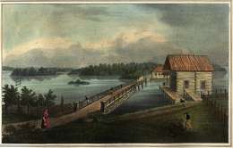 P.A. Kruskopf, Varkaus. Kuva julkaistiin 1853 teoksessa La Finlande pittoresque. 