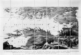 A Panoramic view of the Gulf of Finland & the Baltic Sea, with the fortified places from the Aland Isles to St. Petersburg. Stannard & Dickson, London 1855.