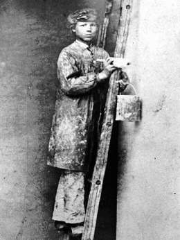 Maalarioppilas 1860-luvulta. Kuva: Museovirasto.