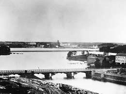 Helsingin Siltasaari 1860-luvun alussa. Kuva: C.A. Hårdh. Museovirasto.