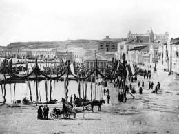 Helsingin Eteläranta 28.7.1863. Kuva: Museovirasto.