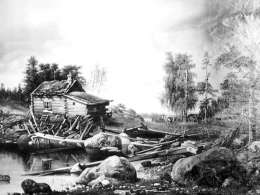Johan Knutson, Estnässund. Maalaus 1867. Kuva: Museovirasto.