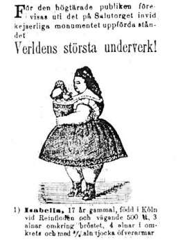 Ilmoitus Helsingfors Dagbladissa.