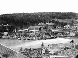 Kuusankoski 1872. Kuva: Museovirasto.