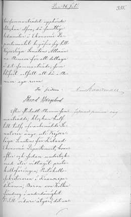 Sen.tal.os.ptk 26.7.1875 pag 355. Asia: Valtiokonttorin perustaminen. Kansallisarkisto.