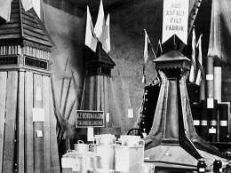 Suomen osastoa Pariisin maailmannäyttelyssä 1878. Kuva: Museovirasto.