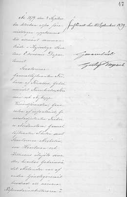 Lappeenranta sai luvan rakentaa rautatien. Sen.tal.os.ptk 4.9.1879 pag 47. Kansallisarkisto