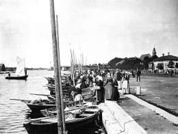 Uudenkaupungin satama 1882. Kuva: Suomen valokuvataiteen museo. 