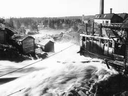Kyröskoski Hämeenkyrössä. Kuva: Museovirasto.