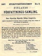 Hallitsijan julistus senaatin oikeudesta myöntää naisille lupa lääkärin ammattiin 26.1.1897.