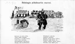 Pilalehti Matti Meikäläinen käsitteli piikojen ammatillista järjestäytymistä. Kuva lehdestä 20.5.1899.