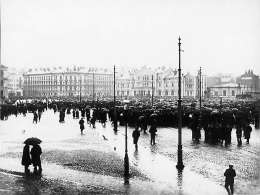 Emil Rundman: suurlakko Helsingissä. Kuva: Museovirasto 38008.