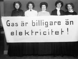 Faltin: kaasulaitoksen mainos. Kuva: Museovirasto.