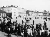 Työväen vappukulkue Hämeenlinnassa, kuva: Museovirasto 4.4-67.