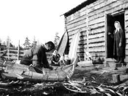 Samuli Paulaharju: ahkion teko, Inari. Museovirasto 3490:1773.