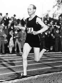Paavo Nurmi. Kuva: Museovirasto 14.3-71.