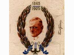 Jean Sibelius 60 vuotta. Karamellipaperi Museovirastossa.
