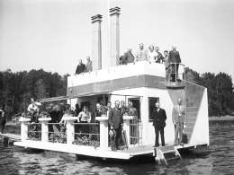 Vilho Setälä: betonista rakennettu sauna. Kuva: Suomen valokuvataiteen museo, Setälä 893.