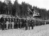 Sinimustien järjestökatselmus Kuortaneella. Kuva: Museovirasto, 12.5.89:1.