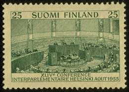 Postimerkki Parlamenttien välisen liiton kokouksen kunniaksi, Postimuseo.
