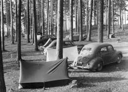 Vesa Mäkinen: telttaretkeilyä Punkaharjulla. Kuva: Suomen valokuvataiteen museo, SML 14731.