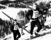 Veikko Kankkonen Rukatunturilla. Kuva: Museovirasto.