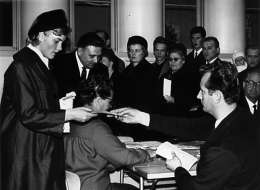 Teuvo Kanerva: eduskuntavaalit 1966. Kuva: Museovirasto.