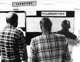 Työnvälitystoimisto. Kuva: Museovirasto, 21.4.89:2158.