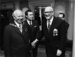 Presidentit Podgornyi ja Kekkonen. Kuva: Museovirasto, 29.3.89:69.