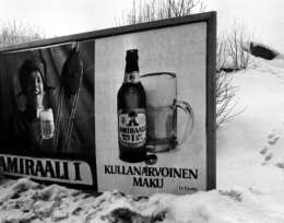 Veikko Koivusalo: olutmainonta, kuvaajan hallussa.