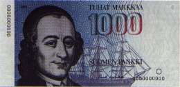 1000 markan seteli. Suomen Pankki.