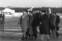 Kalle Kultala: Jasser Arafat Suomessa. Kuva: Suomen valokuvataiteen museo, cd: 870 b.