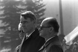 Kalle Kultala: presidentit Koivisto ja Jaruzelski. Kuva: Suomen valokuvataiteen museo, cd: 2525.