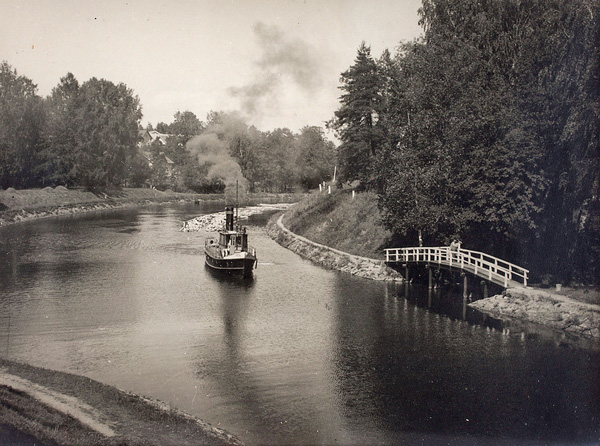 Kanalbåt. Foto, K. E. Ståhlberg