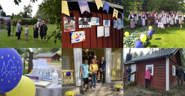 Kuvia kulttuuriympäristöpäivien tapahtumista vuodelta 2020. Kuvat: Vantaa-Seura, Leena Mulari, Anne Pihlajaniemi, Markku Juhola ja Tauno Rautio.